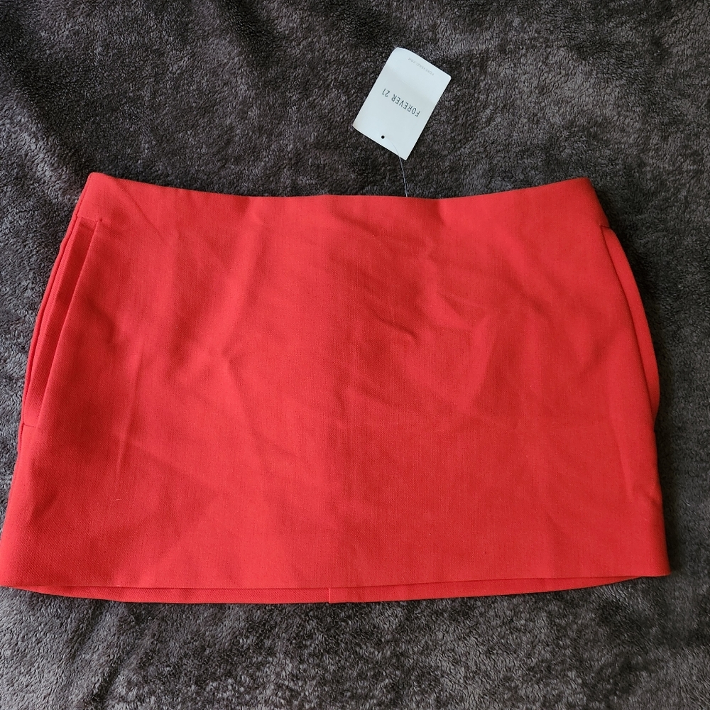 Forever 21 Scarlet Red Skirt Mini Skirt
